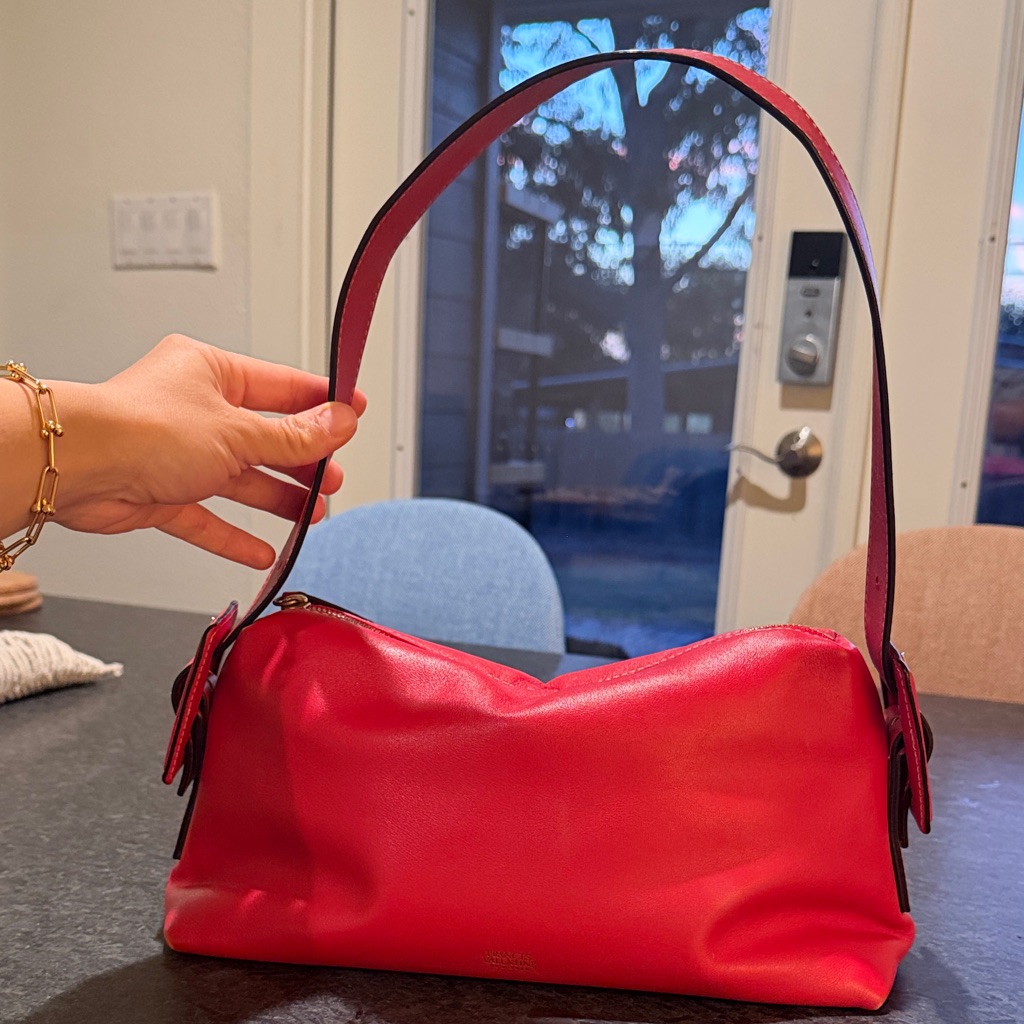 Frances Valentine Vibrant Red Shoulder Bag